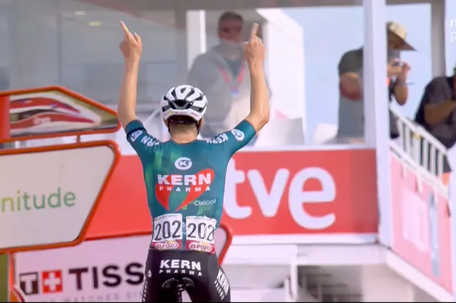 ¡Victoria homérica de Pablo Castrillo dándole un triunfo histórico en la Vuelta a España a Kern Pharma!