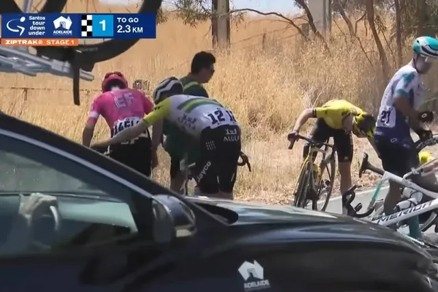 Parte médico y Bajas Tour Down Under 2025 - Etapa 1: Markel Beloki, víctima de la primera caída masiva