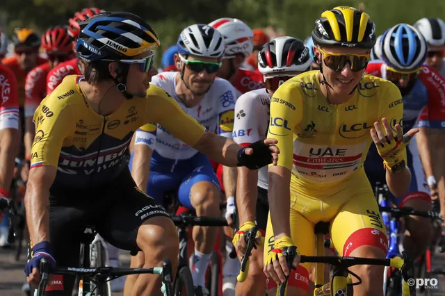 Primoz Roglic e Tadej Pogacar vão ser colegas de equipa no Campeonato do Mundo de Zurique, segundo a imprensa italiana