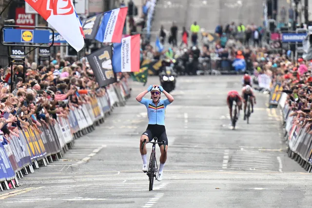 Lotte Kopecky wins Glasgow World Championships road race capping off incredible season for the Belgian