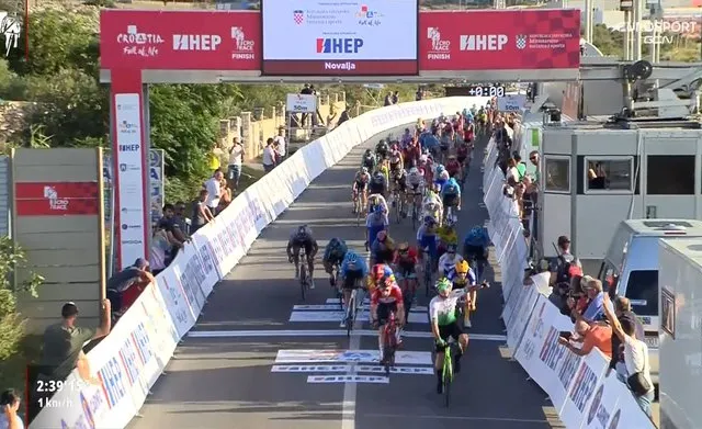 Iuri Leitao powers to surprise sprint win on stage 2 of the CRO Race