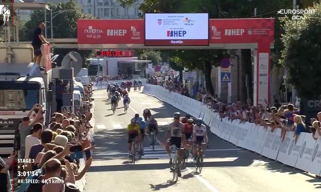 Nicolo Parisini takes first win of his career in shock result on stage 3 of the CRO Race