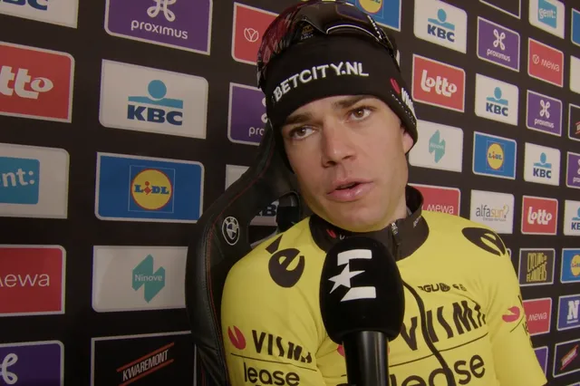 Wout Van Aert brinca e diz que derrota na Omloop Het Nieuwsblad é um bom presságio para a Volta à Flandres: "Agora, começo a acreditar nesta estatística fantástica"