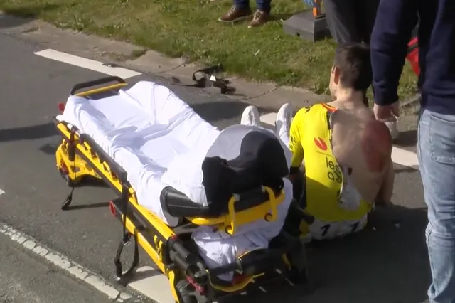"Wout was crying out in pain" - Shaken Mick van Dijke struggles to celebrate Visma's Dwars Door Vlaanderen victory after nasty van Aert crash