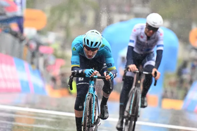 Christian Scaroni, previous main rival to Tadej Pogacar on the Giro's KOM classification, forced to abandon race