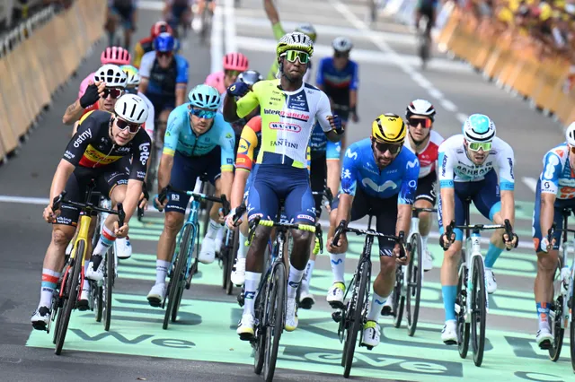 Brilliant Biniam Girmay doubles up at 2024 Tour de France on stage 8 to further strengthen hold on Green Jersey