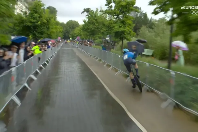 VIDEO: How did Filippo Ganna stay upright? Italian suffers heart-stopping mishap in the middle of time-trial