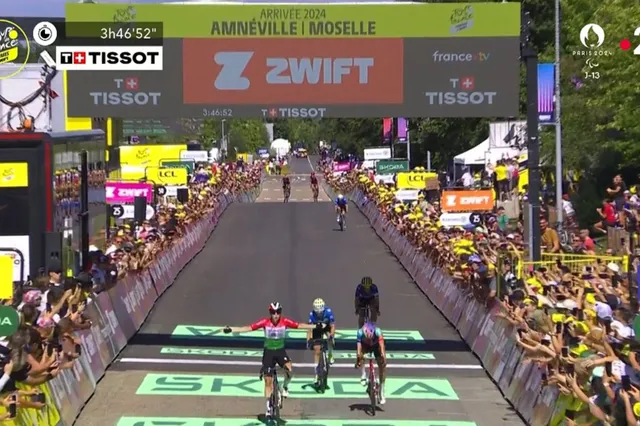 Tour de France Femmes 2024 | Blanka Kata Vas secures stage 5 win as Demi Vollering crashes hard late on