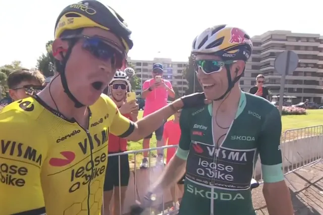 Wout van Aert thanks Sepp Kuss after stage 7 win at La Vuelta: "A textbook example of our team philosophy... sacrificing yourself for others"