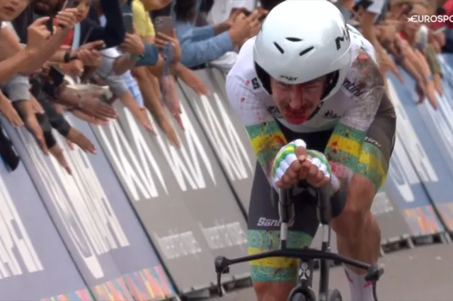 "For the time being I’m gutted" - Jay Vine misses out on medal at World Championships due to bloody crash