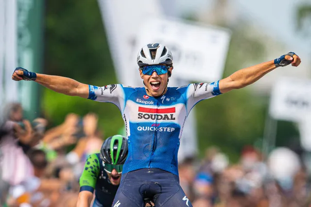 Quick-Step's 20-year old sprinter on a special victories in Britain - "It was incredible to ride with Remco Evenepoel and Julian Alaphilippe"