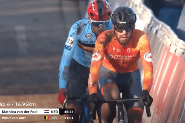 “That was for Mathieu van der Poel" - Joris Nieuwenhuis crosses the line applauding, despite missing out on CX World Championship podium