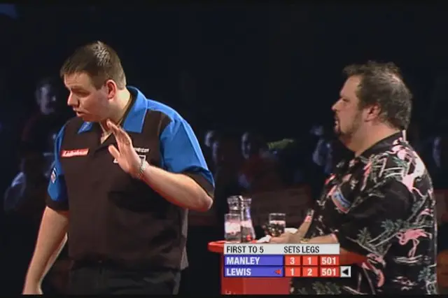 THROWBACK VIDEO: Lewis storms off stage at World Darts Championship in disagreement with Manley