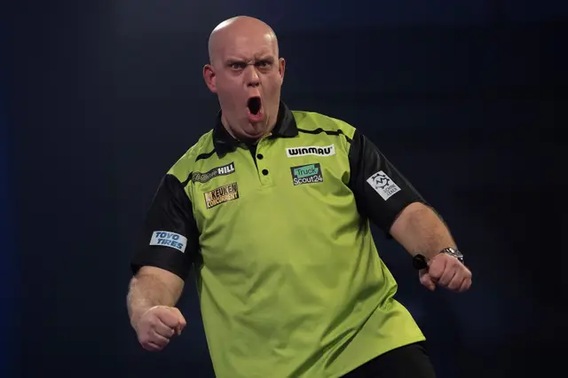 Van Gerwen recovers to defeat Barstow and open PDC World Darts Championship campaign