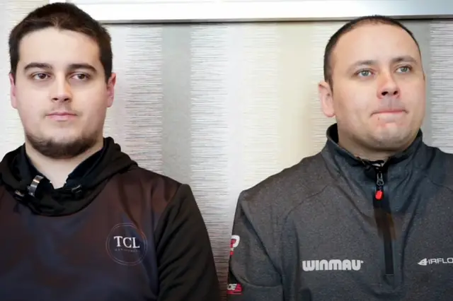 Father son duo Steve and John Brown on aspirations: "The dream is to be at Ally Pally together"