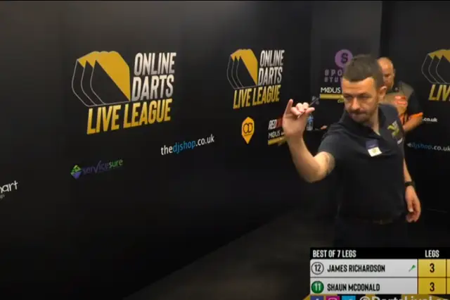 McDonald leads Online Darts League Group A after superb opening day