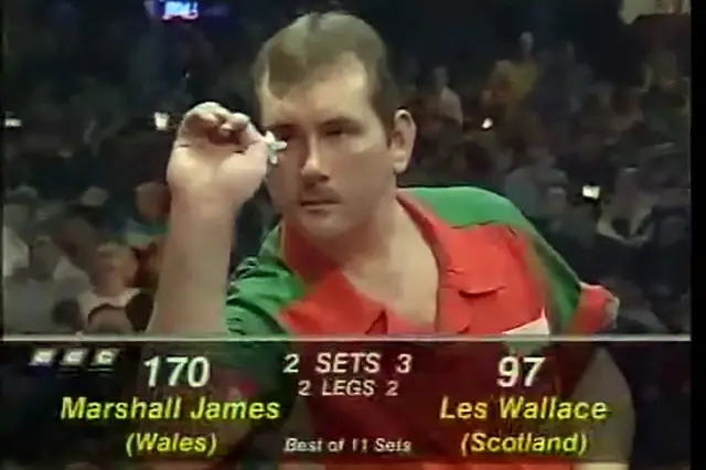 FORGOTTEN DARTERS: Marshall James who reached the final at 1997 BDO World Championship on debut