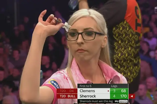 VIDEO: Sensational Sherrock produces blockbuster 170 checkout to claim Last 16 spot at Grand Slam of Darts