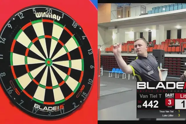VIDEO: 14-year-old Luke Littler produces stunning nine-dart finish at JDC MVG Masters