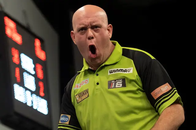 Van Gerwen thrashes Wright with 103 average, set for semi-final clash with Clayton on Premier League Darts Night Two