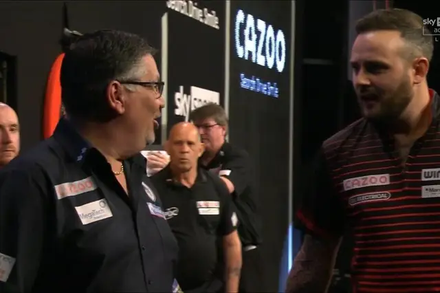 (VIDEO) Anderson furious with Cullen, words exchanged after Premier League Darts clash: "He called me a cheat"