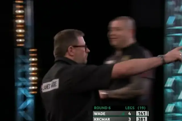 VIDEO: Wade produces incredible nine-dart finish against Krcmar on Main Stage at 2022 UK Open