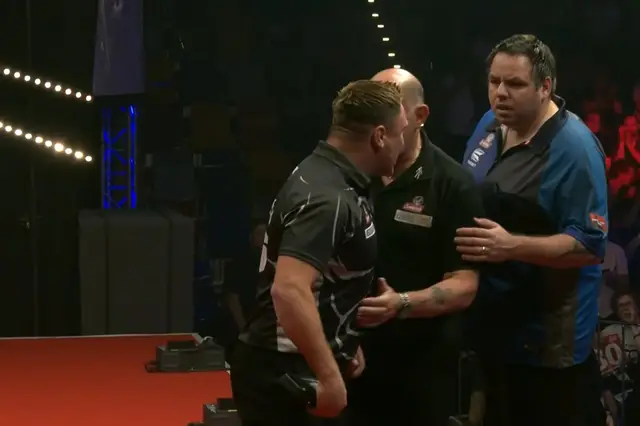 (VIDEO) Tempers flare between Lewis and Price post match at Czech Darts Open: "He called me a fat something"