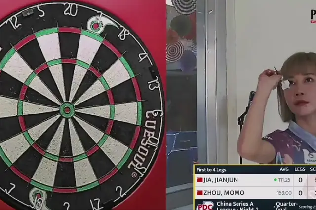 VIDEO: Momo Zhou produces 10 'perfect' darts in China Series A-League