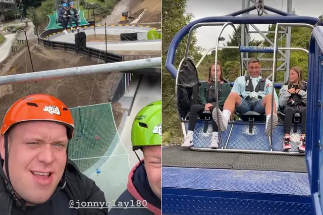 (VIDEO) Van Gerwen makes fun of Price during visit to SkySwing: "I hope nothing goes wrong or at least I go one place up in the ranking"