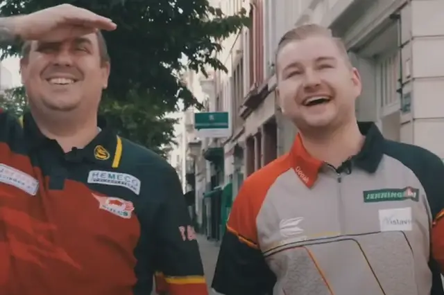 VIDEO: Belgium's top players are surprised with huge banner