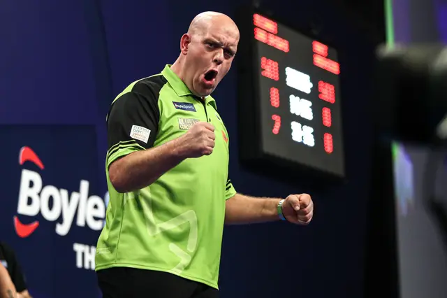 Van Gerwen dodges Bunting scare to set up Quarter-Final showdown with Dobey at World Grand Prix