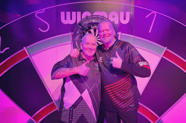 Taylor beats Van Barneveld in exhibition match despite Barney averaging almost 107