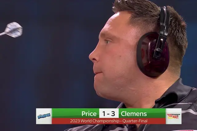 VIDEO: Price changes mid-match to play with ear defenders to drown out crowd against Clemens at PDC World Darts Championship