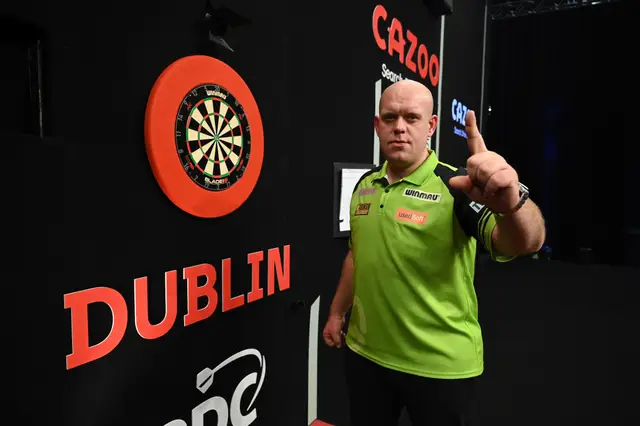 "Playing this crap tonight and winning, it's nice": Van Gerwen not pleased with performance despite Premier League Darts Dublin win