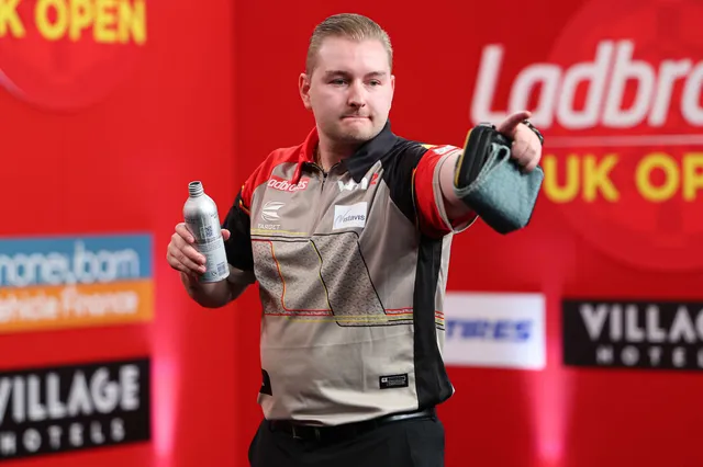 Dimitri van den Bergh survives missed matchdarts from Luke Humphries to win 2024 UK Open title in incredibly dramatic final