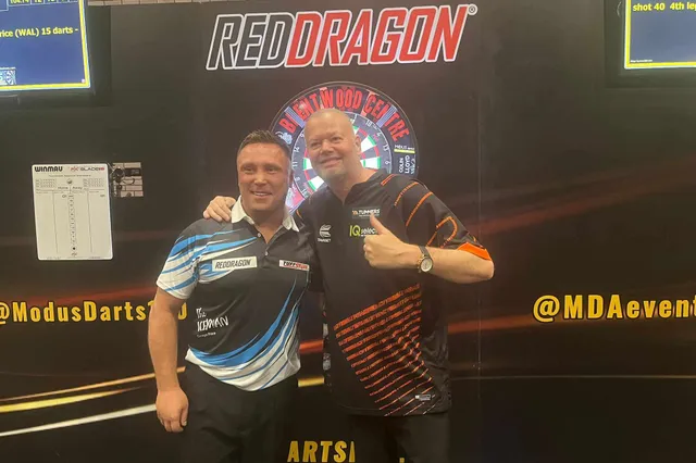 Raymond van Barneveld defeats Gerwyn Price at exhibition in Brentwood with 104 average