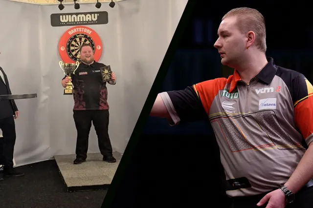 Brother of Dimitri van den Bergh wins first WDF title in Sweden