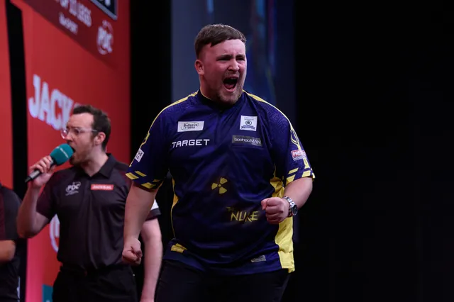 Rampant Luke Littler races past Michael van Gerwen and into 2024 World Series of Darts Finals with 108 average