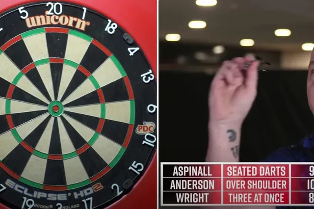 VIDEO: Aspinall, Anderson und Wright treten in "Forfeit Darts" gegeneinander an