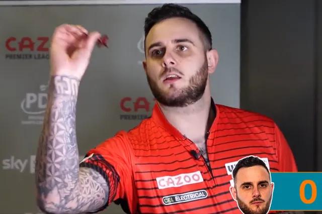 VIDEO: Cullen wirft Darts aus allen möglichen Positionen in der Challenge