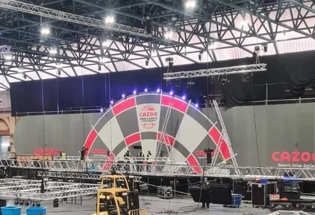 Erste Bilder der neuen Bühne der Darts Weltmeisterschaft veröffentlicht