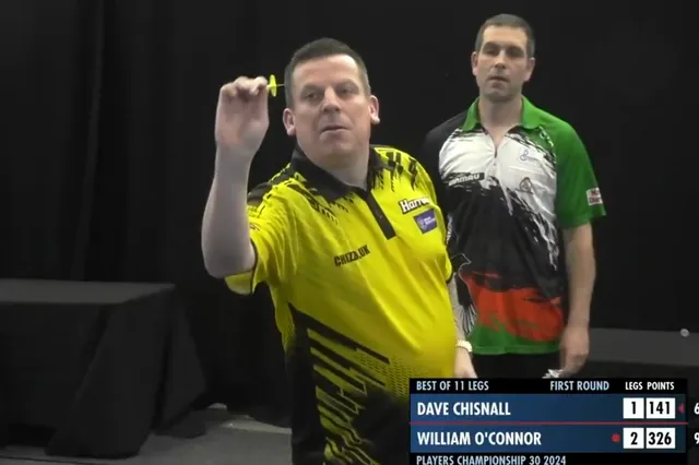 VIDEO: Dave Chisnall schafft 9-Darter bei Players Championship 30