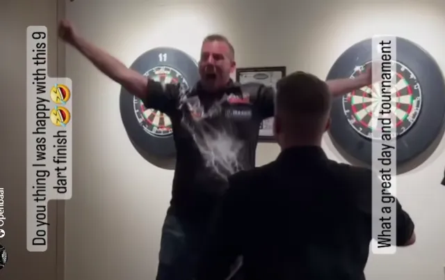 VIDEO: Jerry Hendriks gooit negendarter tijdens toernooi in Weert en gaat helemaal uit z'n plaat