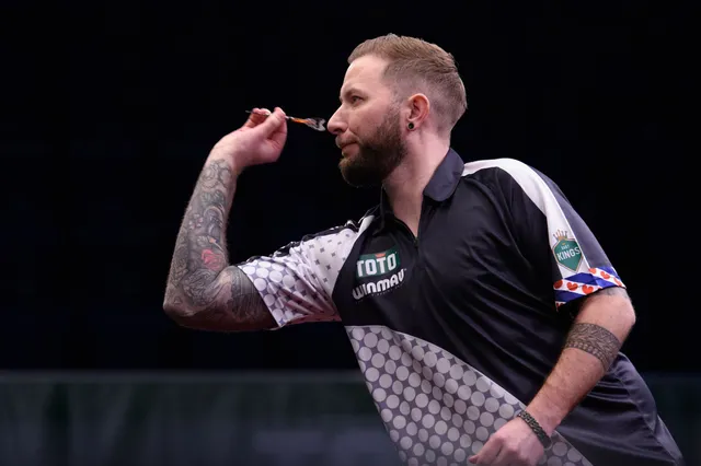 Danny Noppert wint de 50.000ste leg in de historie van de European Tour
