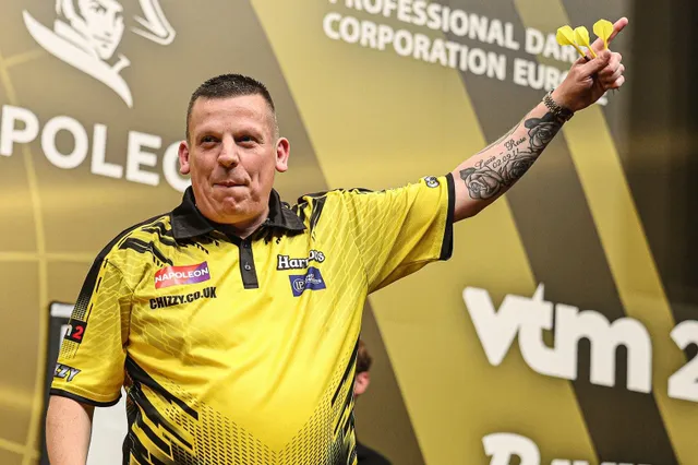 Dave Chisnall kroont zich tot winnaar van eerste Flanders Darts Trophy