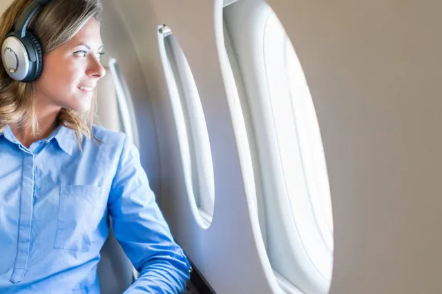 koptelefoon vliegtuig