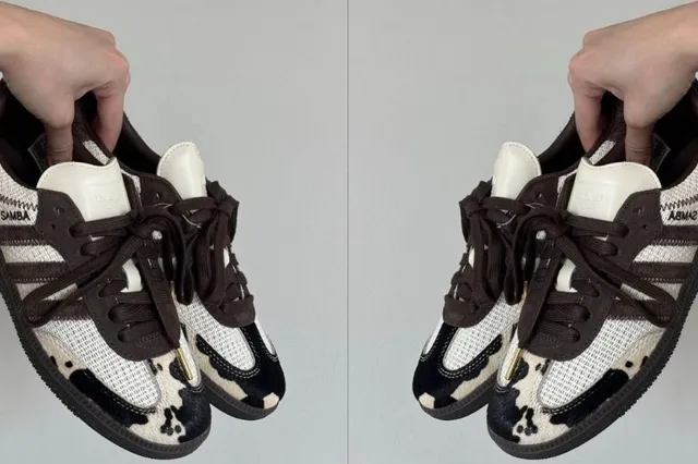 Gespot op de catwalk van Copenhagen Fashionweek: koeienprint sneakers worden dé must-have