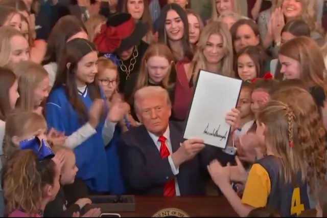 Trump gaat de strijd aan tegen transgenders in de vrouwensport