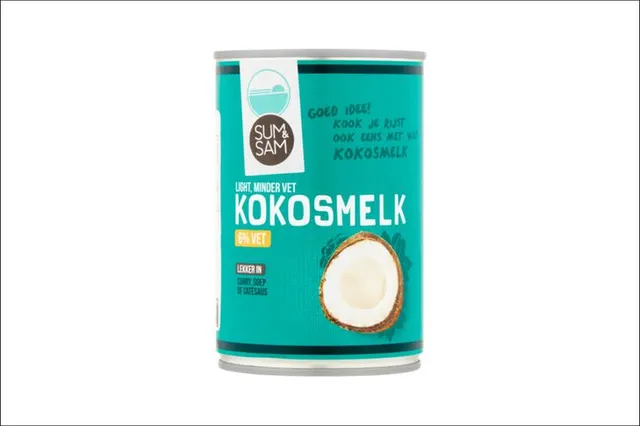 Veiligheidswaarschuwing voor Sum&Sam kokosmelk light