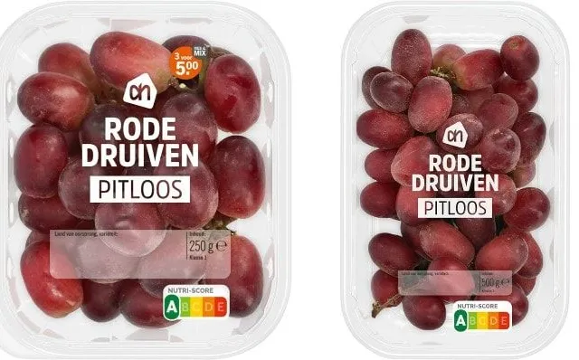 Terugroepacties voor rode druiven van Albert Heijn